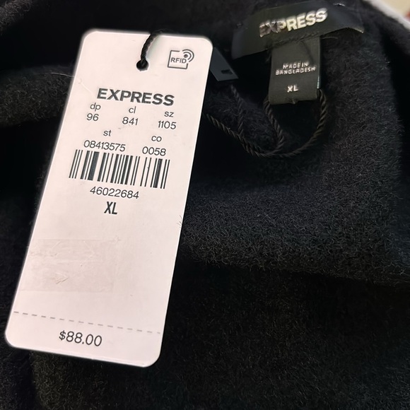 Express Black Sweater Cardigan with Crystal Buttons- XL- NWT - Picture 13 of 16